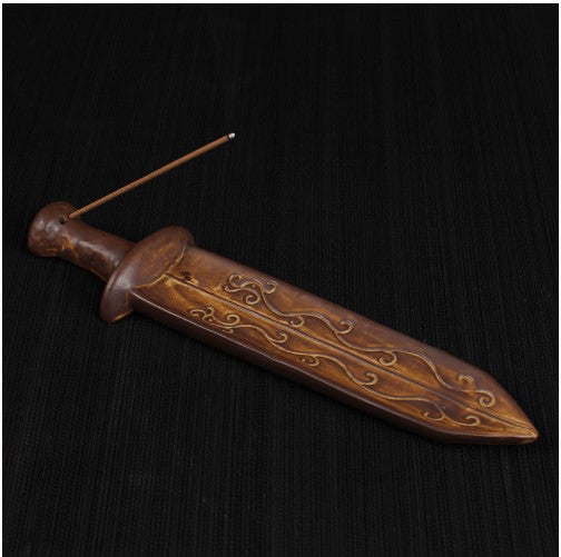 Porte-encens en porcelaine Dagger (marron)