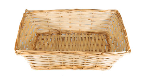 Rectangle Split Willow Trays - 13.5 x 9.5  x 3 inches