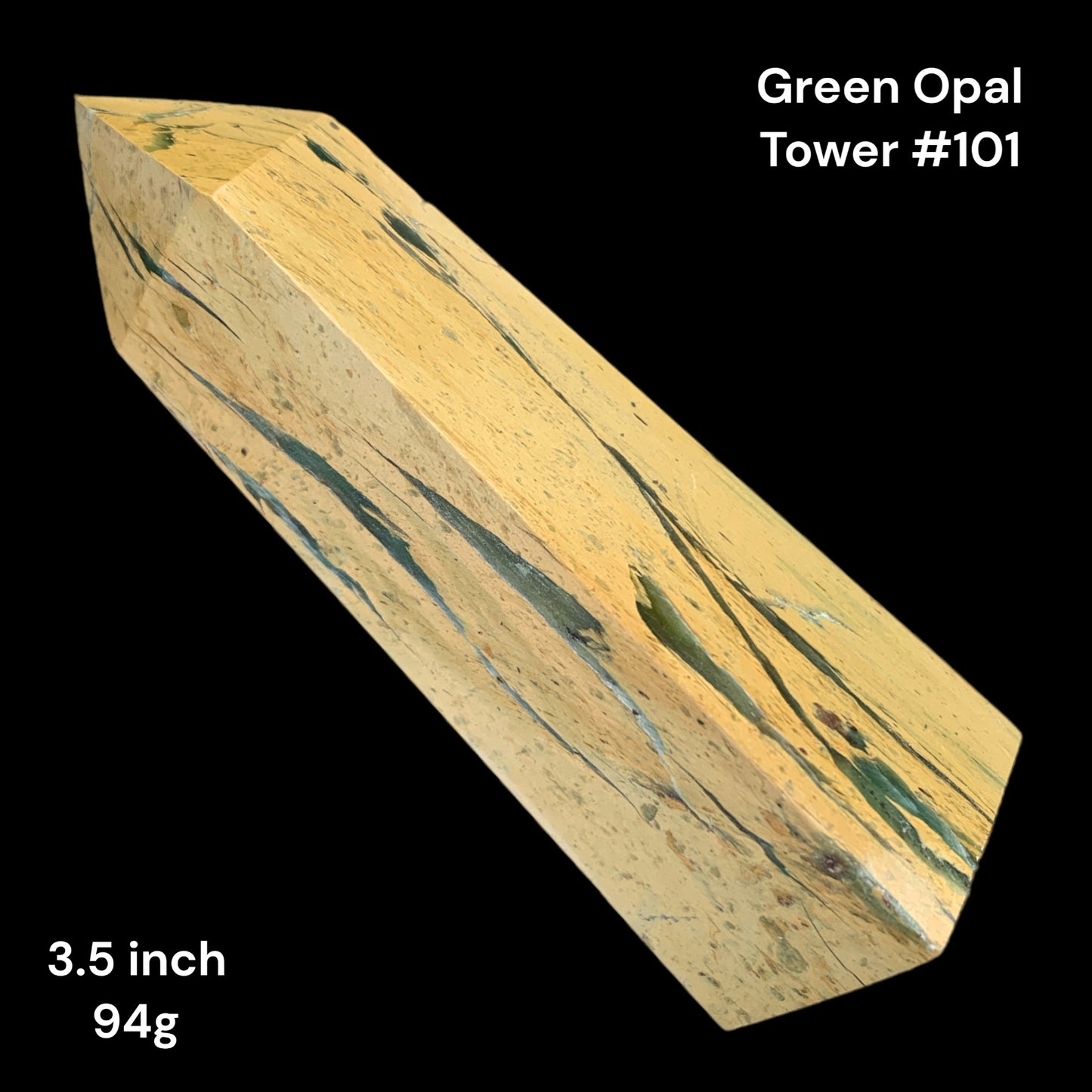 Green Opal - 3.75 inch - 94g - Polished Towers Points