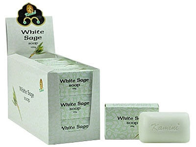 Kamini White Sage Soap - 100 Gram Each (12 Bars Per Box)