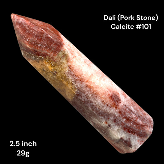 Dali Rainbow Calcite (Pork Stone) - 2.5 inch - 29g - Polished Points