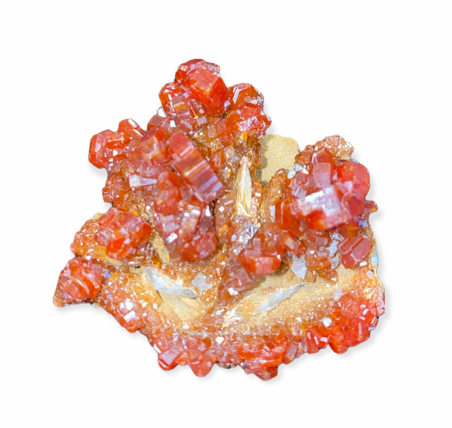 DEMANDE DE CRISTAL - Vanadinite SPECIMENS AAA - Medium 8 - 11 cm - Maroc - Prix au gramme et par qualité (Notez le numéro d'identification et mettez les commentaires dans l'ordre) NEW822