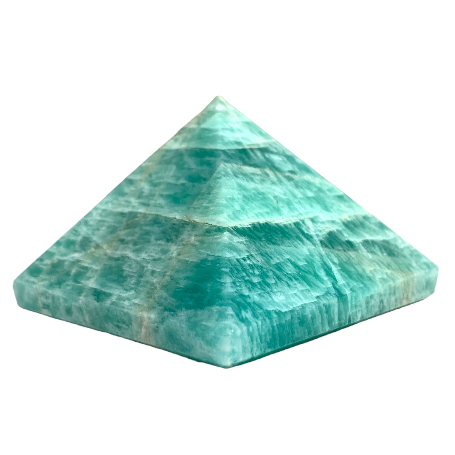 Amazonite - Pyramides - 40 à 60 mm - Prix par gramme par pièce (commande B2B 1 = 1 pièce donc nous facturons Ex. 60g = 7,20 $ chacun) - NEW121