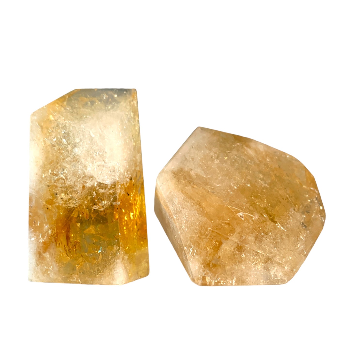 Citrine Polished Natural Chunky Points - Grade AA - Free Shapes - 6-10cm - Price per gram