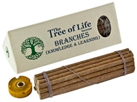 The Tree of Life Incense - BRANCHES Knowledge & Learning - 30 Sticks - 4 inch - NEW1120