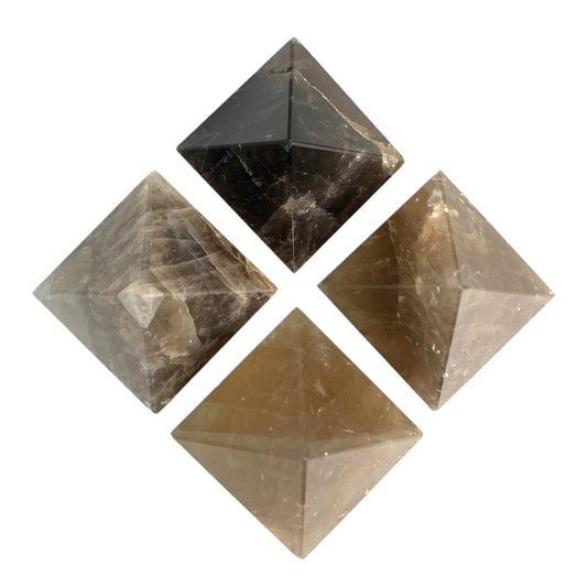 Smokey Quartz - 23-28mm - Small Pyramids - Price per piece 15g - Order in 5's - NEW422