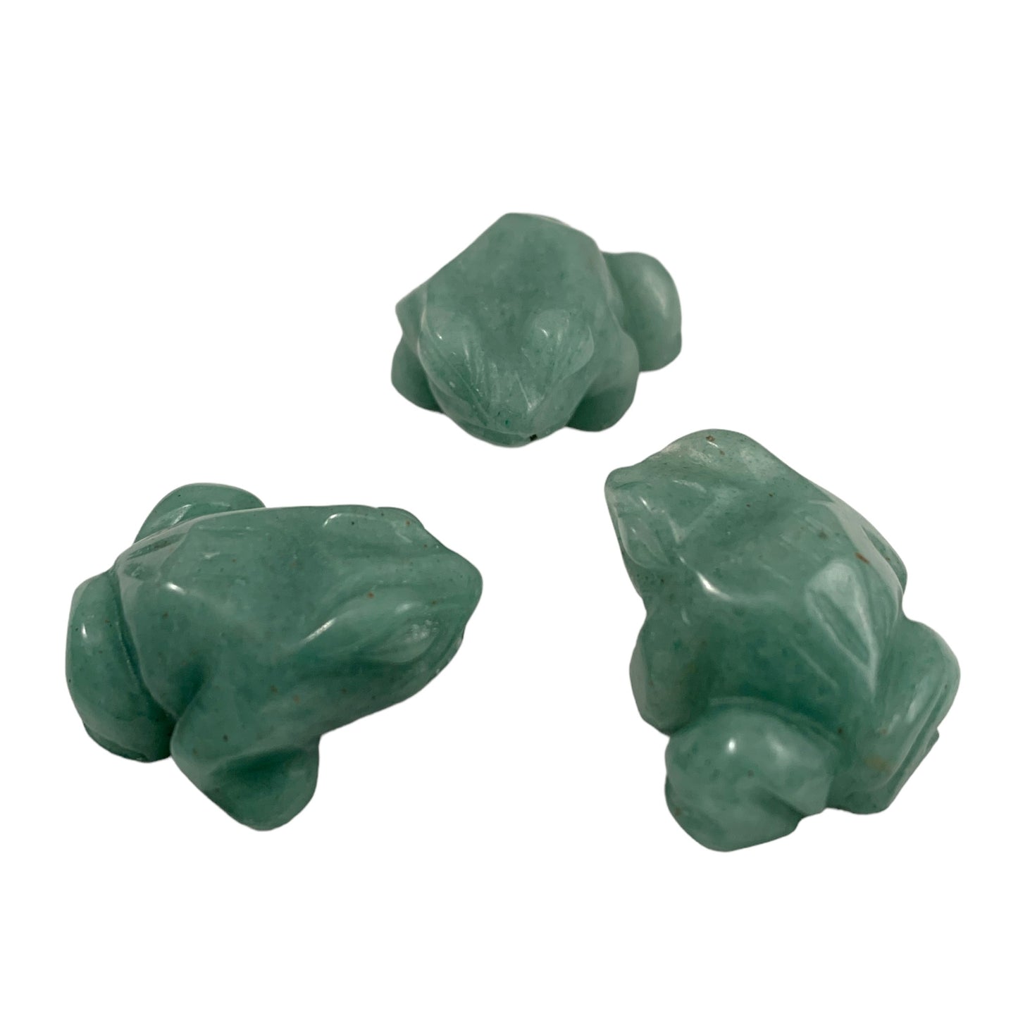 Baby Frog - 25x28mm 1 inch - Green Aventurine - Price Each - NEW922