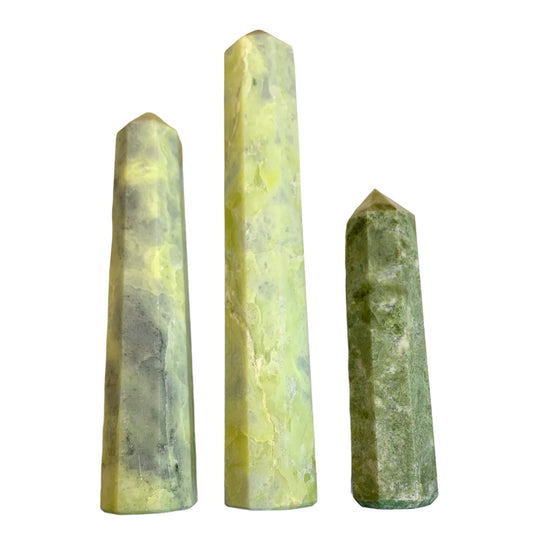 Serpentine - Polished Points - 4 to 5 inches - Price per gram per piece