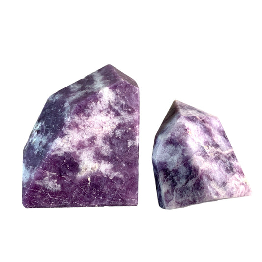 Lepidolite Chunky Points - 35-55mm (12-16pcs per kg) - Price per gram - NEW422 - Polished Points