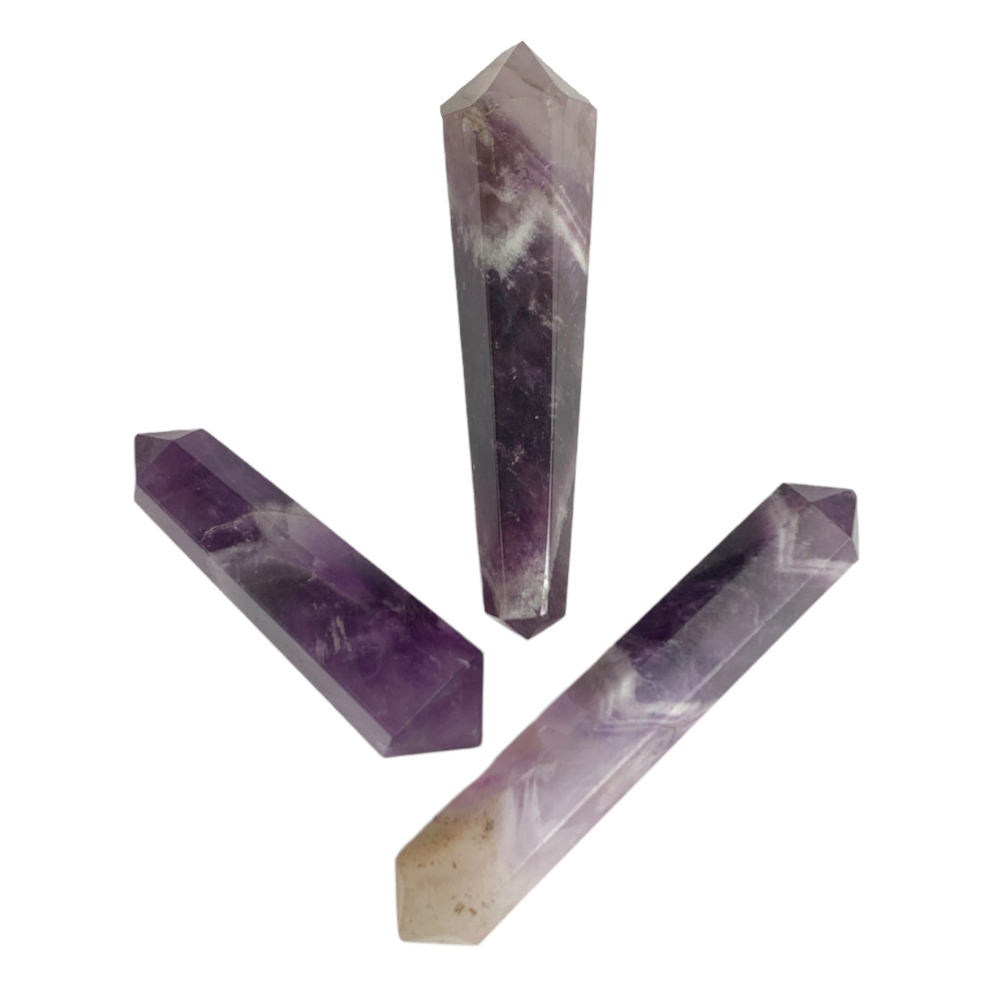 Amethyst - 35-40mm -Double Terminated Pencil Points - 6 Grams - India - order in 5's