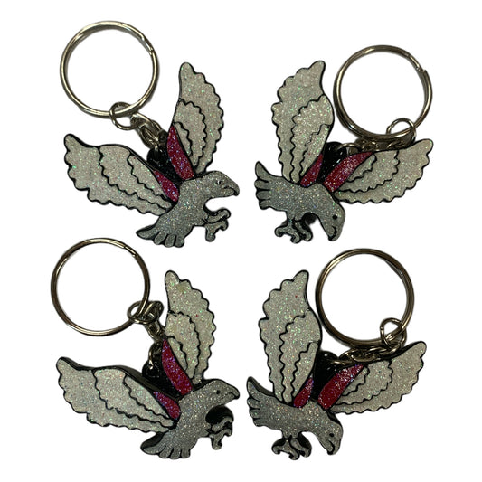 SILVER BIRD KEYCHAIN - COOL PK/12