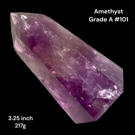 Amethyst - Grade A - 3.25 inch - 217g - Polished Points