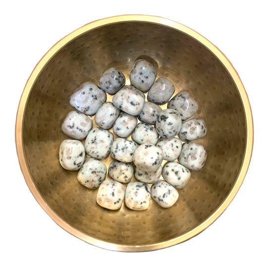 Kiwi Jasper Tumbled Stones - Medium 30 - 35 mm - 1  lb. - China - NEW722