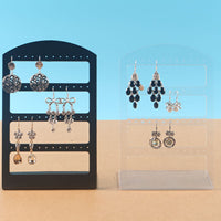 Black Plastic Earring Display Stand 7.7 x 4.9