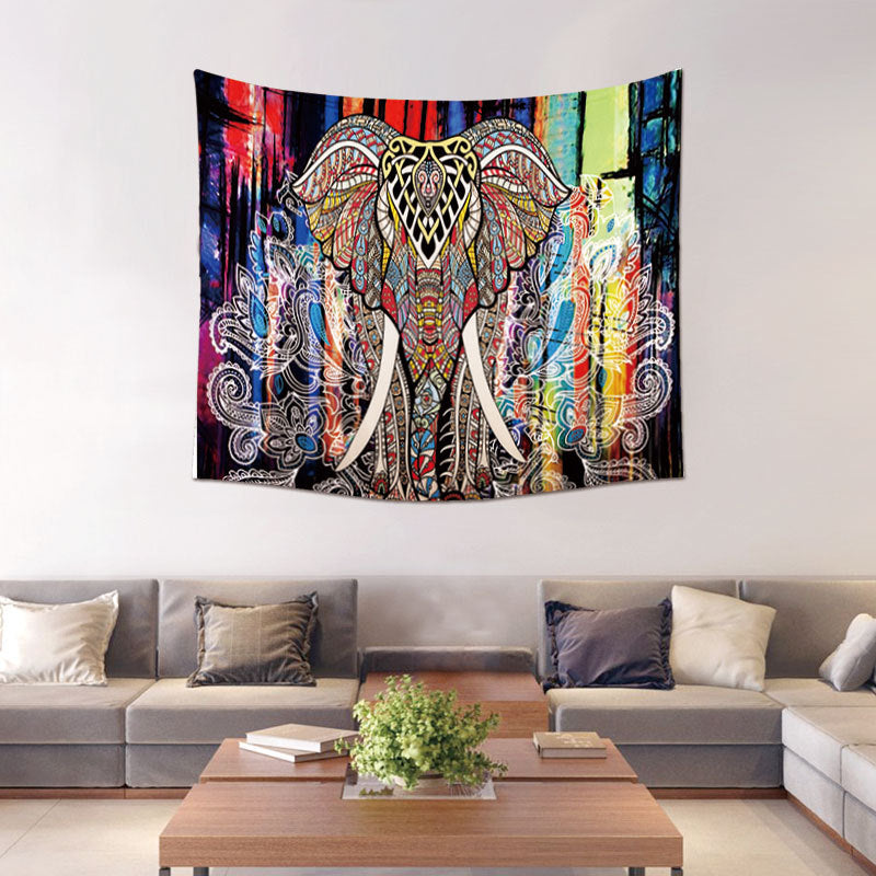 Cintre mural ElephantTapestry - 150x130cm - TOILE D'AUTEL - NEW222 - Polyester