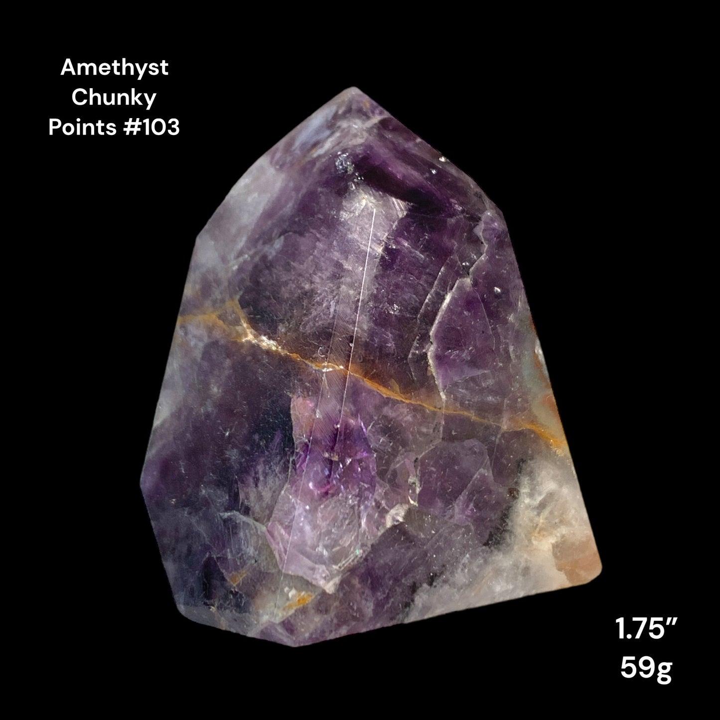 Amethyst Chunky Points - 1.75 inch - 69g - Polished Points