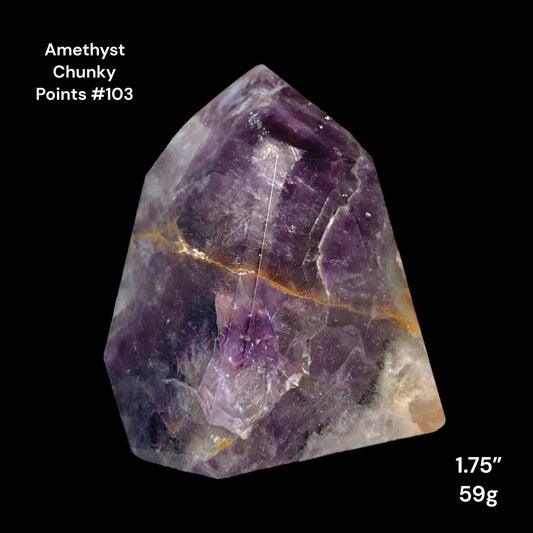 Amethyst Chunky Points - 1.75 inch - 69g - Polished Points