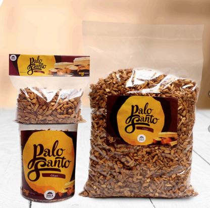 PALO SANTO HOLY WOOD CHIPS - 1 KG - Bulk Clear Bag no label - Premium Quality Smudge Supplies