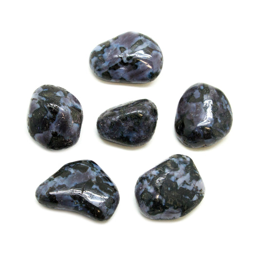 Pierres Roulées Gabbro Indigo - Moyenne 20 - 30 mm - 1 LB - Madagascar