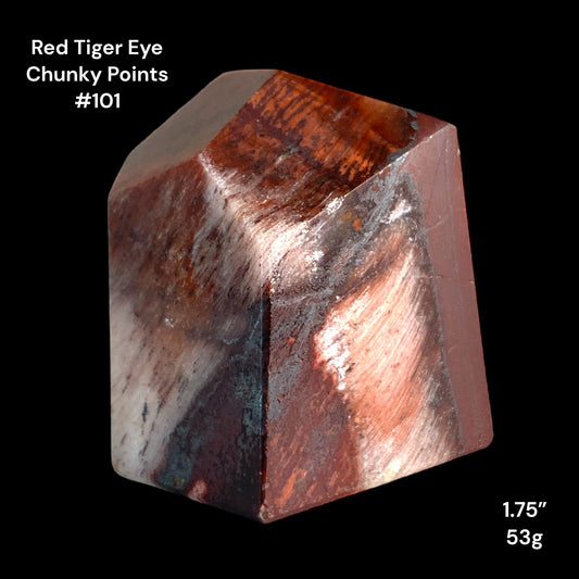 Red Tiger Eye Chunky Points - 1.75 inch - 53g - Polished Points