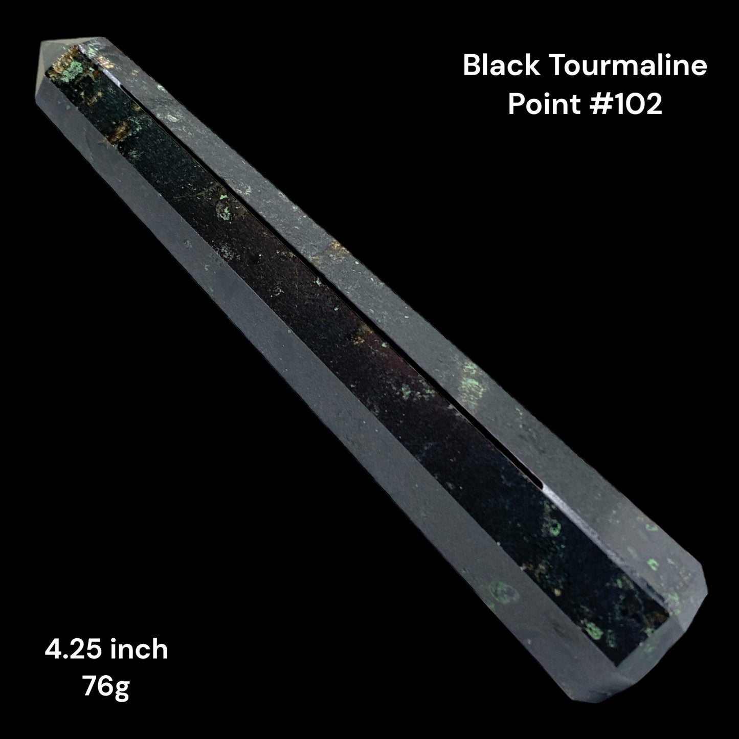 Black Tourmaline - 4.25 inch - 76g - Polished Points