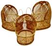 Set of 3 GOLDEN MIDRIB DOLL CRIBS 15 x 13 x 7 x 15 inch