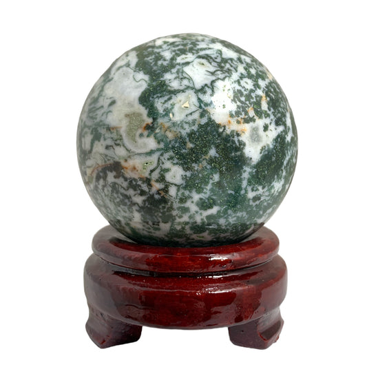 TREE AGATE - 53-65mm - Sphere - Price per gram per piece (B2B ordering 1 = 1 piece so we charge Ex. 100g = $8.00 each) - NEW221