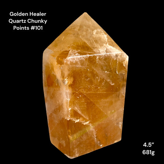 Golden Healer Quartz Chunky Points - 4.5 inch - 681g - Polished Points