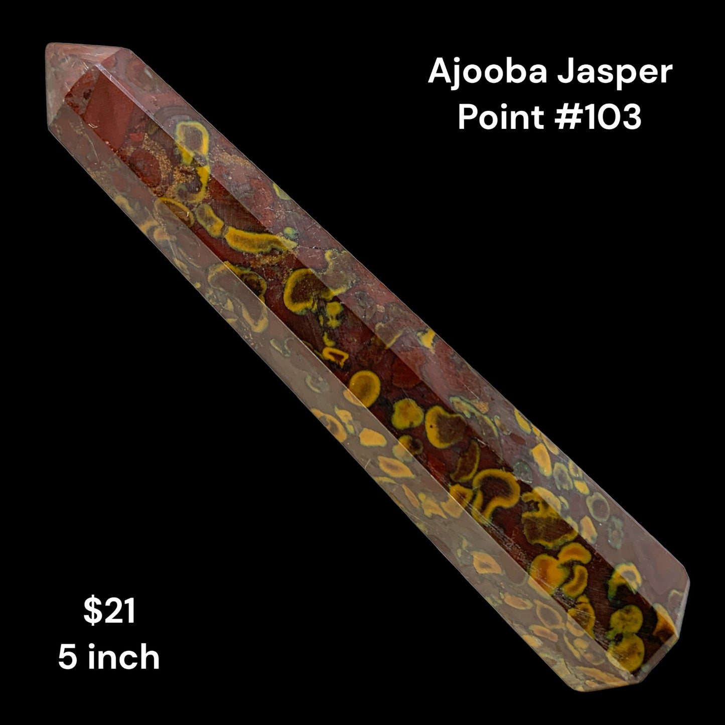 Ajooba Jasper - 5 inch - 103g - Polished Points
