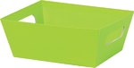 Lime Green Market Tray - Small - 9 x 7 x 3 1/2 inch - Cello Bag to fit 17x27 - NEW423