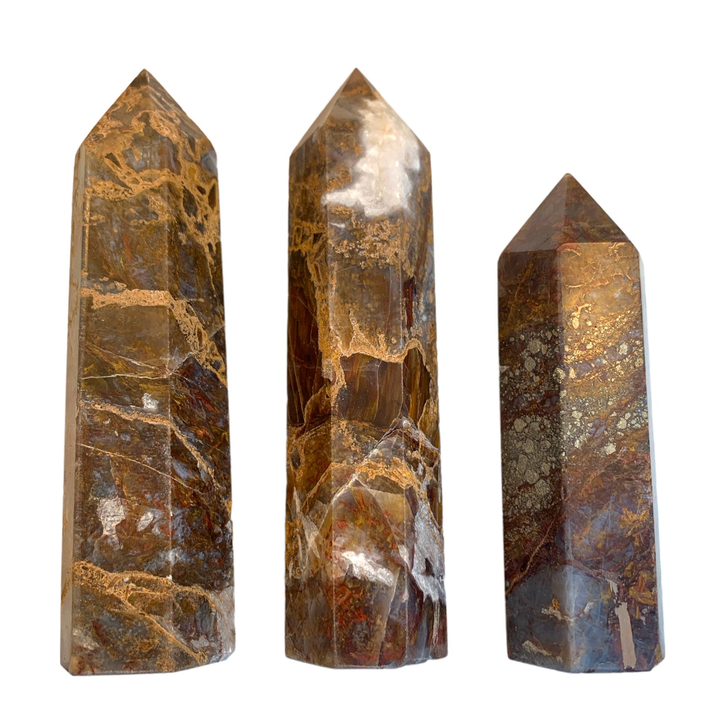 Pietersite Peterstone Polished Points - Medium Size Price per gram - China - NEW622 - Most powerful stone to heal relationships