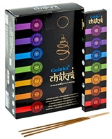 Goloka Black Series - Chakra - Bâtons d'encens 15 grammes par boîte intérieure (12/boîte) NEW920