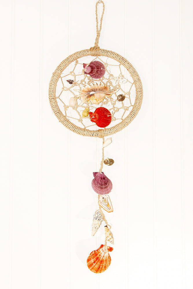 DREAM CATCHER NATURAL ROPE & SEA SHELL CHIME