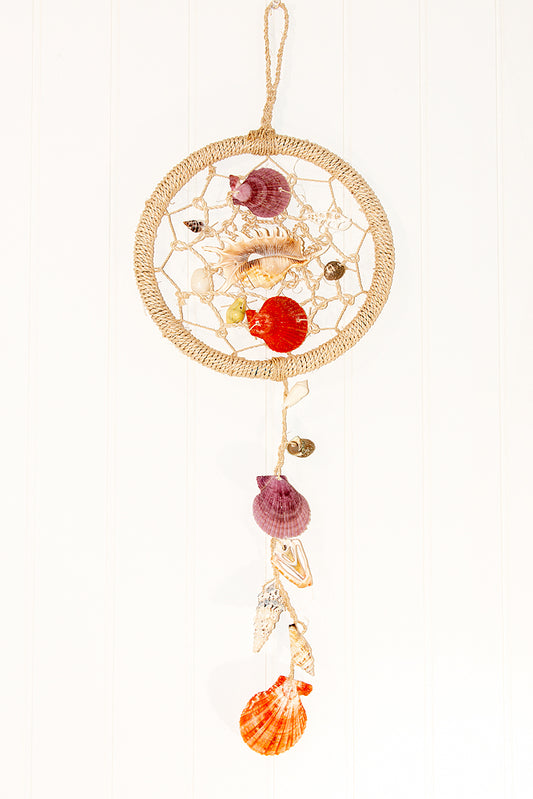 DREAM CATCHER NATURAL ROPE & SEA SHELL CHIME