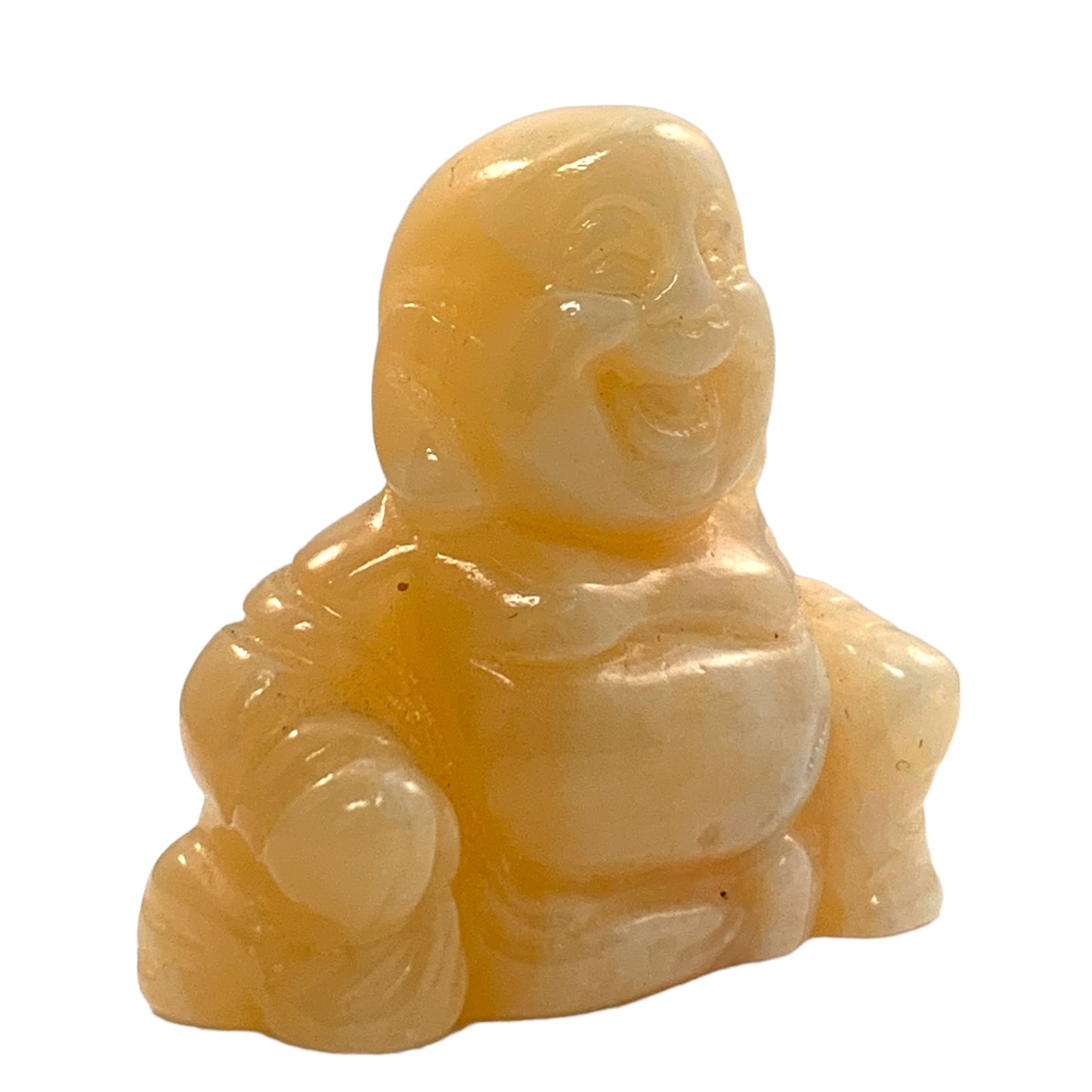 Sitting Buddha - Orange Calcite - 40mm - NEW722