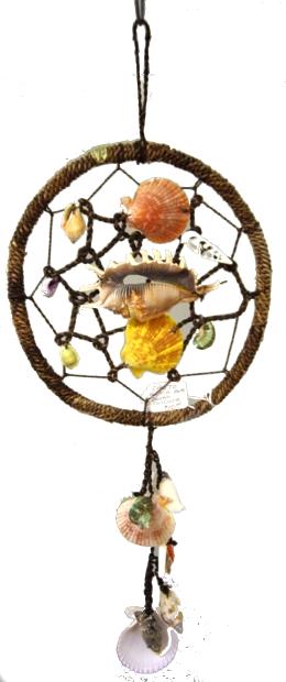 DREAMCATCHER - ABACA BROWN ROPE & SEA SHELL CHIME