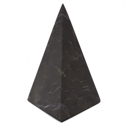 Shungite - Haute Pyramide Non Polie - 3x3x6cm pouces - NEW122