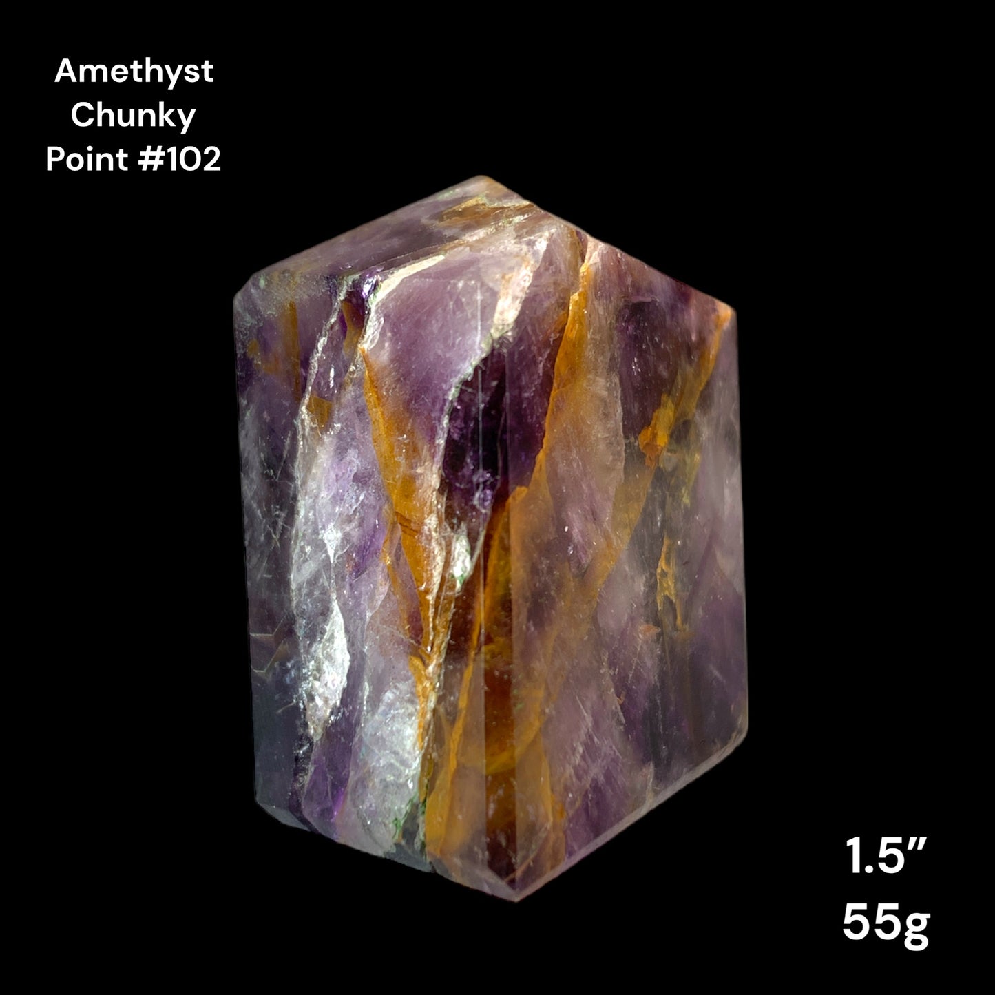 Amethyst Chunky Points - 1.5 inch - 55g - Polished Points