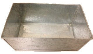 GALVANIZED RECT TRAY 16  x 10 x 6 deep