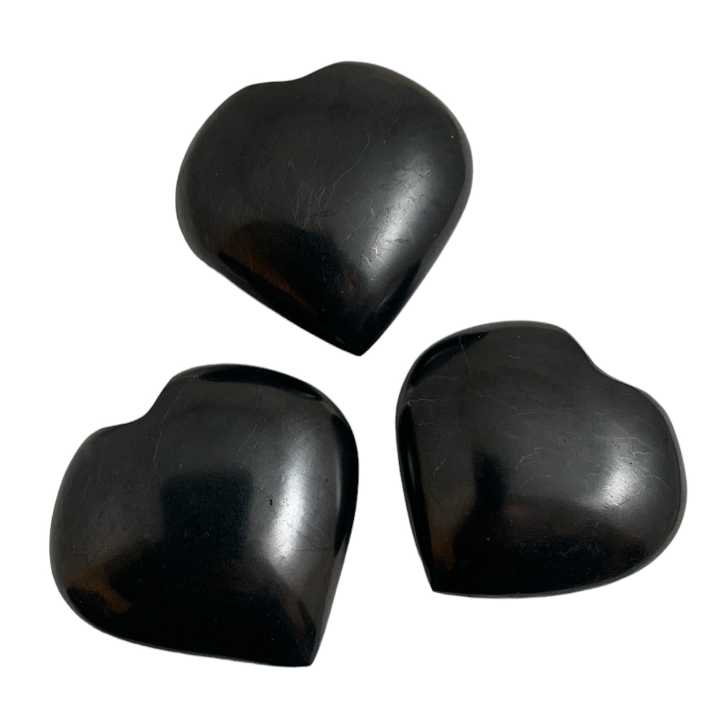 Pub Hearts - Black Obsidian - Medium 50-60mm - Price per Gram - India - NEW1221