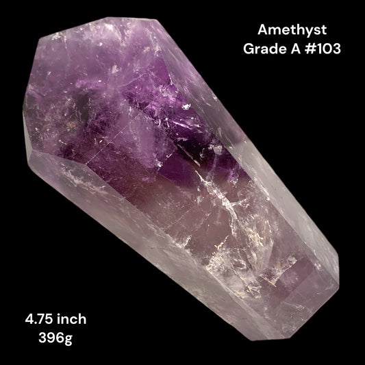 Amethyst - Grade A - 4.75 inch - 398g- Polished Points