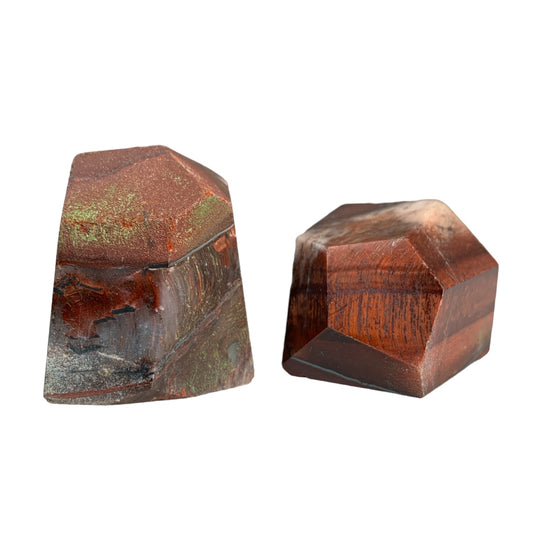 Red Tiger Eye Polished Natural CHUNKY Points - 45-65mm (10-15pcs par kg) - Prix par gramme