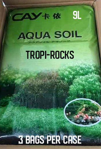 Case of 3 Premium Aqua Soil - Dark Amazonia  2 to 4 mm - 9L Bags Cay - New920