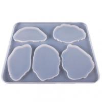 Silicone Epoxy Mold Set with 5 Polygons - Durable - Grey - 30 x 25cm - NEW1120