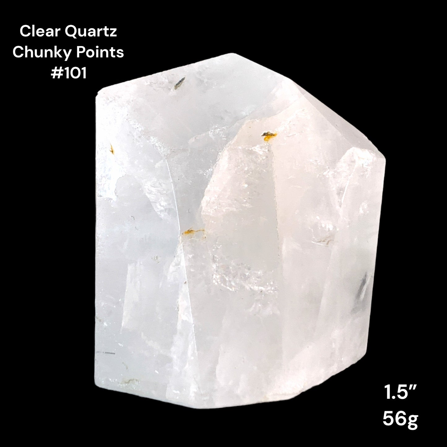 Clear Quartz Chunky Points -  1.5 inch - 56g - Polished Points