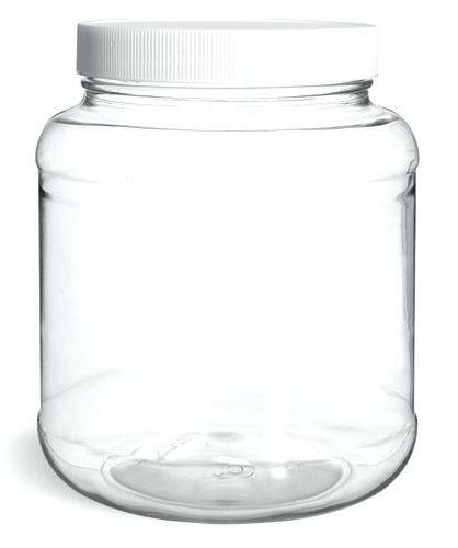 2 KG Clear PET PB Jar