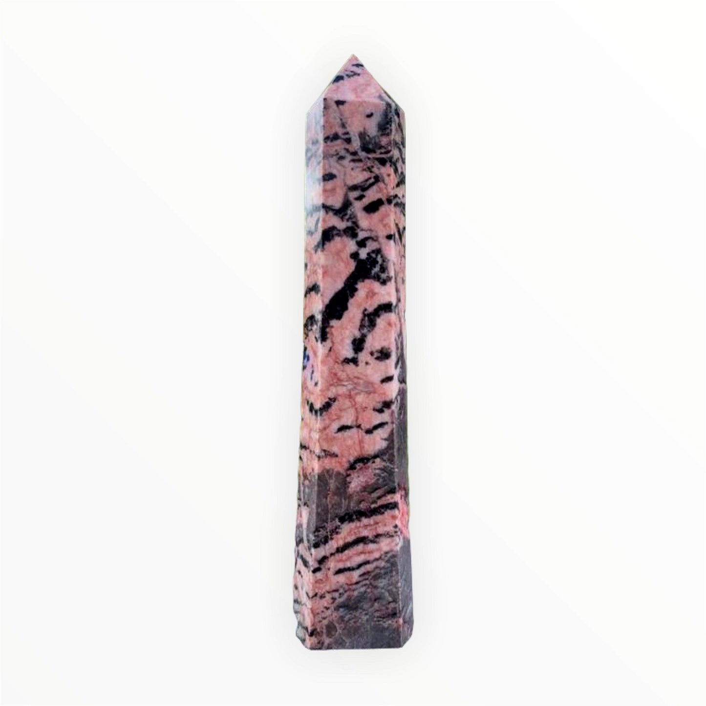 Pink Zebra Jasper Polished Points - 8 inch - Price per gram - NEW622