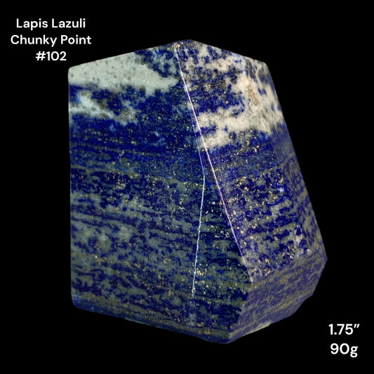 Lapis Lazuli Chunky Points - 1.75 inch - 90g - Polished Points