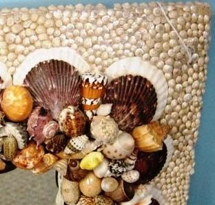 SEA SHELL MIRROR - SQUARE