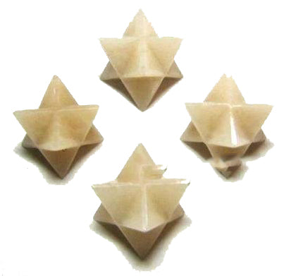 Pierre de Lune Crème Merkaba Star Stones 15-20mm - 10 Grammes - Inde (Minimum 5) NEW121